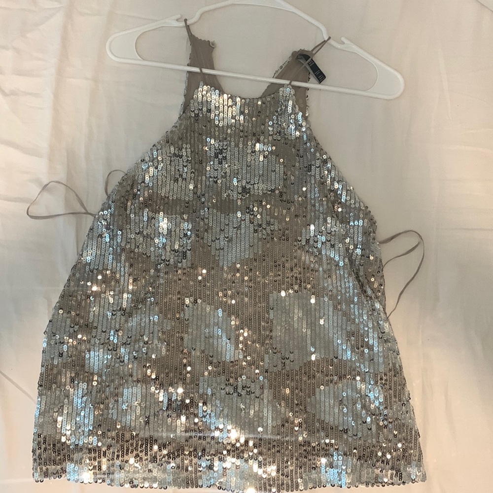 Sparkly Zara Halter top